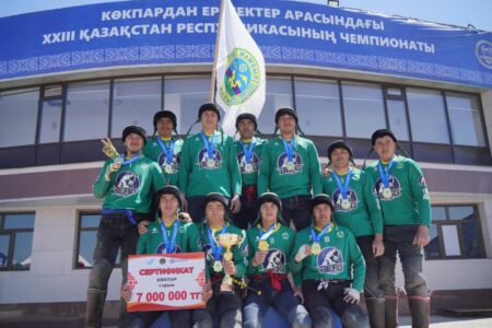 «Әулиеата» командасы көкпардан Қазақстанның 14 дүркін чемпионы атанды