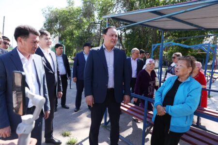 Облыс әкімі Т.Рысқұлов ауданындағы бірқатар нысандардың жай-күйін тексерді